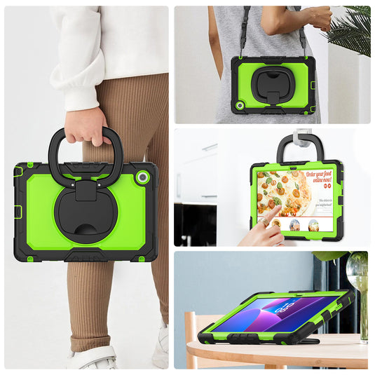 Lenovo Tab 10.1" 2025 (TB311FU/TB311XU) - Multifunctional Shockproof Heavy Duty Series Case With Shoulder Strap