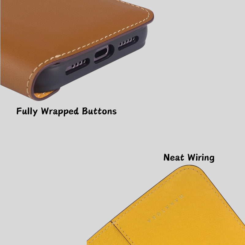 Load image into Gallery viewer, [With Card Slot] Apple iPhone 16/Plus/Pro/Max - Business Drop Proof Genuine Leather Flip Wallet Series Case
