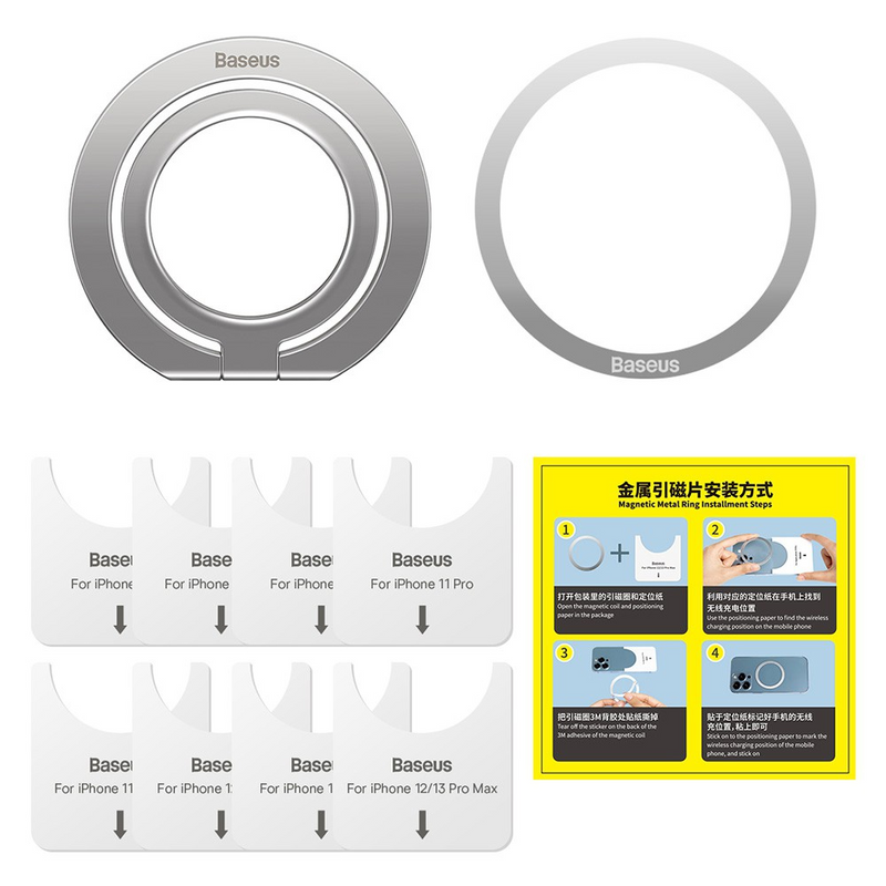 Load image into Gallery viewer, Baseus Halo Series Foldable Metal Ring Stand (Single-ring)
