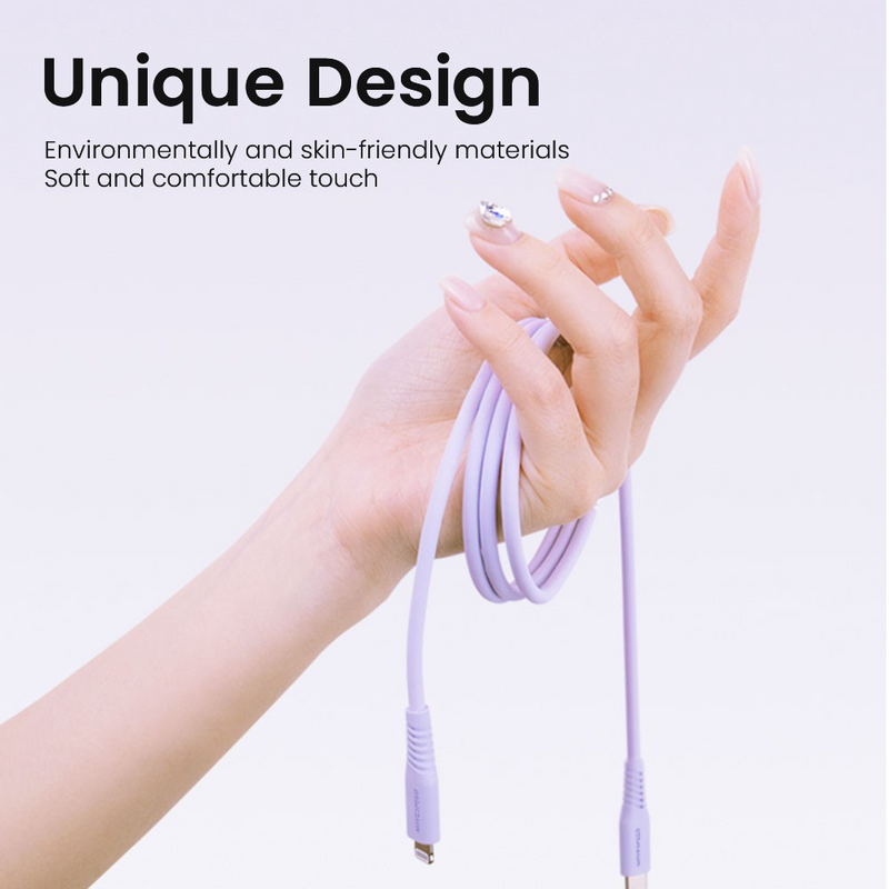 Load image into Gallery viewer, MOVE SPEED 20V/3A USB-C to Lightning Colorful Charging Cable 1.2m (YSUCM04-CL12)
