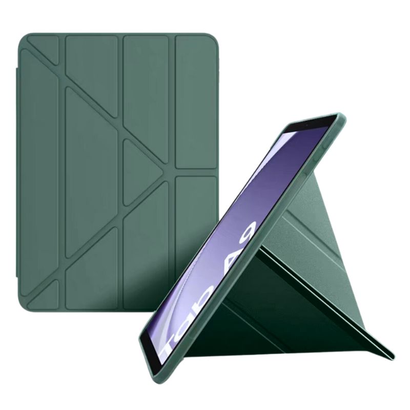 Load image into Gallery viewer, [Foldable] Samsung Galaxy Tab A7 lite 8.7&quot; 2021 (T220/T225) - Multi Functional Foldable Solid Color Soft Liquid Silicone Case
