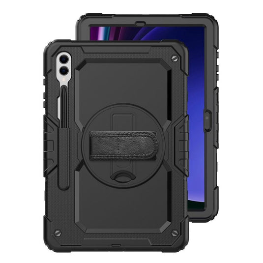 [Built-in Stand] Samsung Galaxy Tab A9 2023 8.7" (SM-X110/X115) - 360 Degree Stand PC + Silicone Shockproof Case With Strap