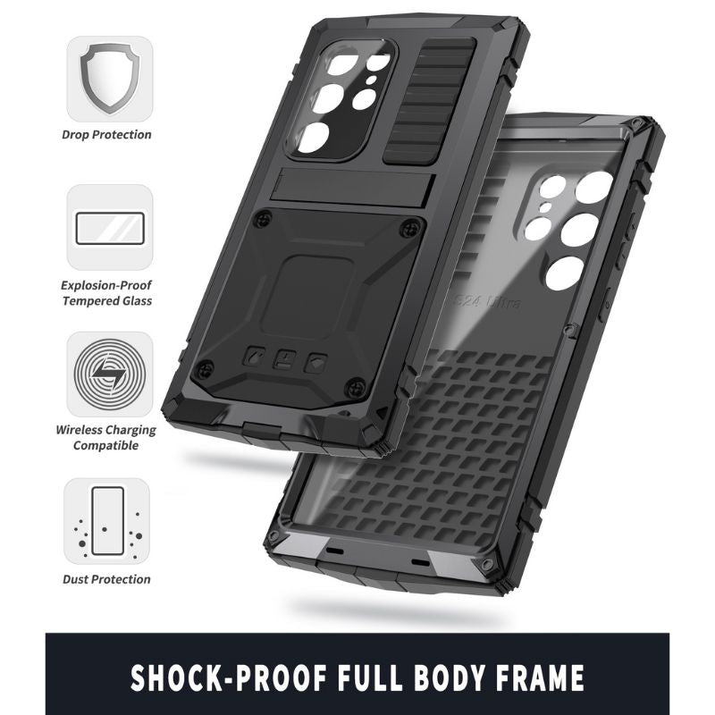 Load image into Gallery viewer, [Built-in Stand] Samsung Galaxy S24(SM-S921)/Plus (SM-S926)/Ultra(SM-S928) - Full Cover Military Grade Rugged Heavy Duty Series Case
