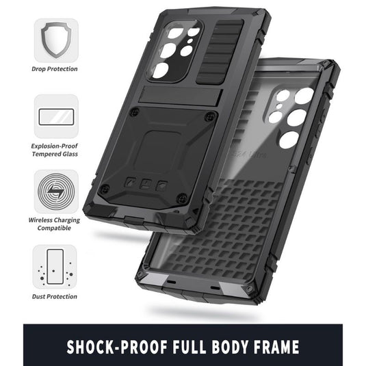 [Built-in Stand] Samsung Galaxy S21(SM-G991)/FE(SM-G990)/Plus(SM-G996)/Ultra(SM-G998) - Full Cover Military Grade Rugged Heavy Duty Series Case