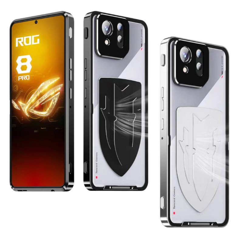 Load image into Gallery viewer, ASUS Rog Phone 8 &amp; 8 Pro - Transparent Cooling Phone Essentials Series Case With Metal Lens Cover
