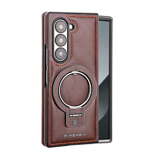 [Magsafe Compatible][Built-in Stand] Samsung Galaxy Z Fold 3 (SM-F926) - Business Casual Luxury Leather Stand Series Case