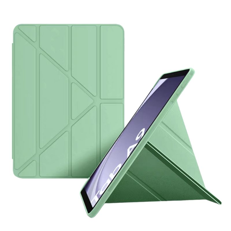 Load image into Gallery viewer, [Foldable] Samsung Galaxy Tab A7 lite 8.7&quot; 2021 (T220/T225) - Multi Functional Foldable Solid Color Soft Liquid Silicone Case
