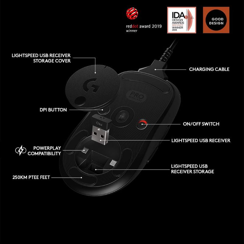 Load image into Gallery viewer, Logitech G Pro Wireless Gaming Mouse with Esports Grade Performance
