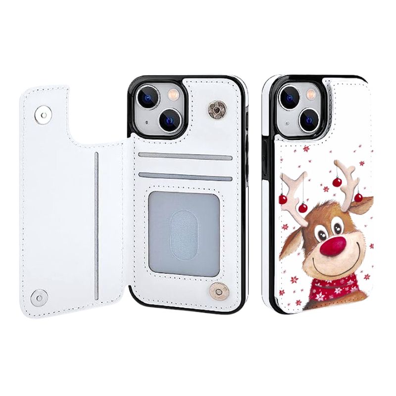 Load image into Gallery viewer, [With Card Slot] Apple iPhone 12/Mini/Pro/Max - Christmas Themed Leather Wallet Fashion-Forward Series Case
