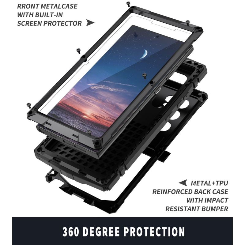 Load image into Gallery viewer, [Built-in Stand] Samsung Galaxy S23(SM-S911)/Plus(SM-S916)/Ultra(SM-S918) - Full Cover Military Grade Rugged Heavy Duty Series Case
