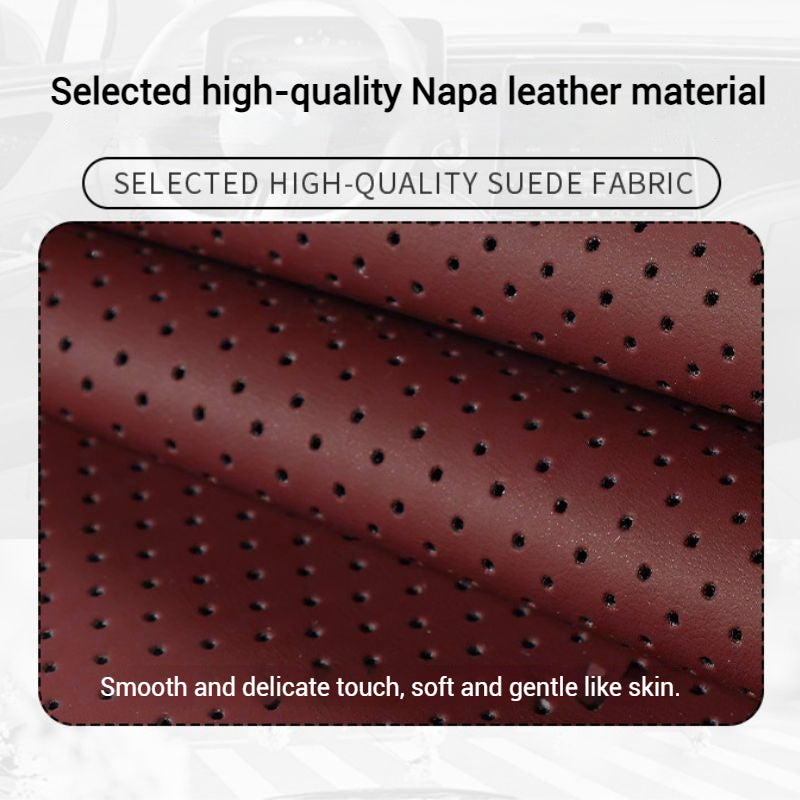 Load image into Gallery viewer, [38 CM] Universal 5D Car Steering Wheel Covers for All Seasons, Sporty Non-Slip Napa Leather with Perforated Breathable Design - i-Station Mobile Phone &amp; Electronic Device Repair and Accessories
