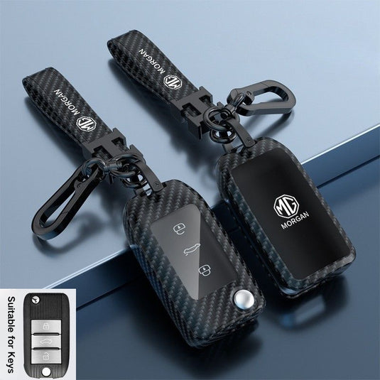 MG Zinc Alloy + TPU Smart Car Key Fob Case Cover For MG3, MG5, MG6, MG7, GT, GSF, ONE, ZS, EV EZS, HS, EHS,ONE