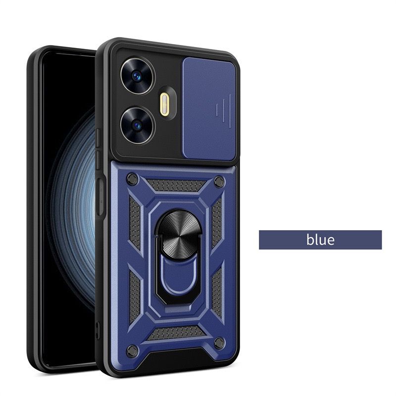 Load image into Gallery viewer, [Built-in Metal Kickstand][With Lens Cover] Oppo Reno12 &amp; Pro &amp; F Full-Cover Shockproof Protective Case
