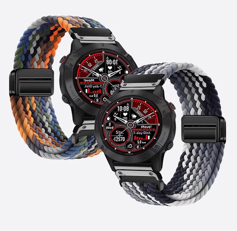 Load image into Gallery viewer, Garmin Forerunner 645/ 645 Music - 20MM Nylon Braided Magnetic Clasp Watch Band - i-Station Mobile Phone &amp; Electronic Device Repair and Accessories
