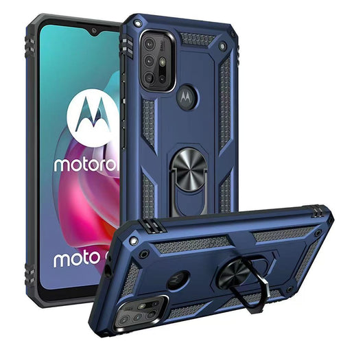 [Built-in Ring Bracket] Motorola Moto G20 Anti-slip Protective Hard Heavy Duty Series Case