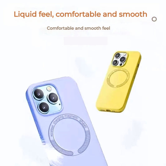 [Magsafe Compatible] Apple iPhone 11 - Solid Color Liquid Silicone Magnetic Essentials Series Case