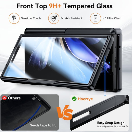 [Built-in Stand] Samsung Galaxy Z Fold 6 (SM-F956) - 2 in 1 Ultra-Thin Military-Grade Hinge Shockproof Case