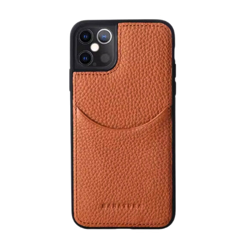 [With Card Slot] Apple iPhone 14/Plus/Pro/Max - HANATORA Soft Shock Proof and Drop Resistant Genuine Leather Series Case