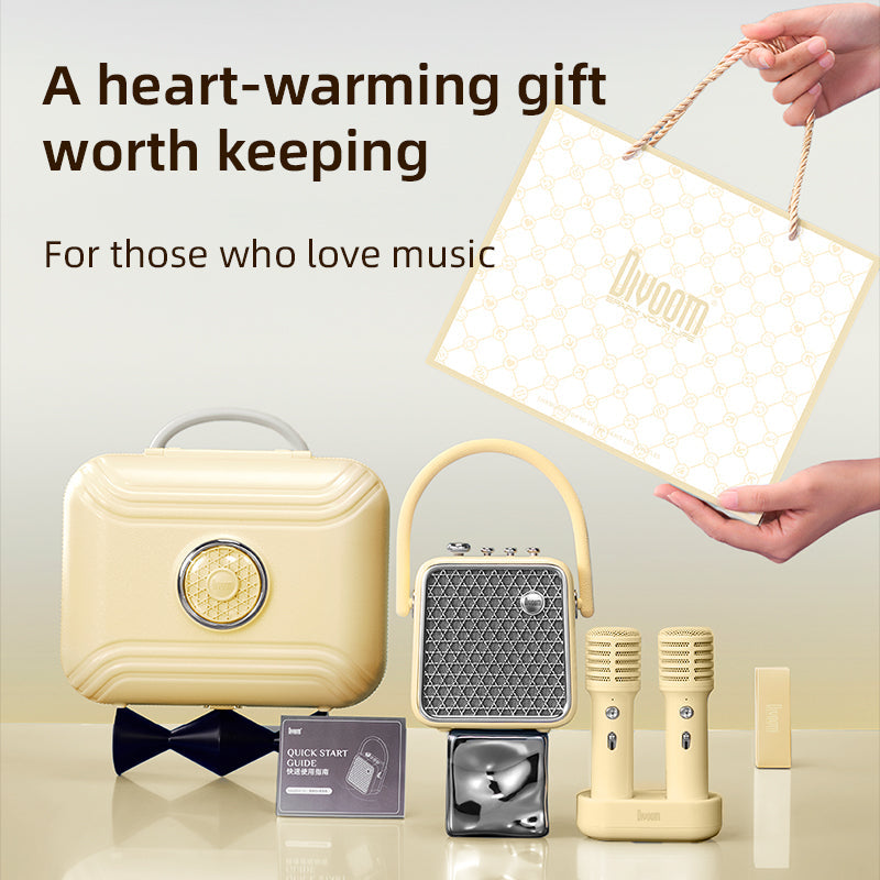 Divoom SongBird-HQ-SE Portable Bluetooth Speaker Dual Microphone Microphone Singing Camping Birthday Perfect Gift - i-Station Mobile Phone & Electronic Device Repair and Accessories