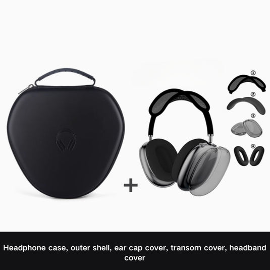 Apple Airpods max 1st/2nd Gen - Headphone Smart Sleep Storage Case Include (Shell/Ear Cap Cover/Beam Sleeve/Headband Sleeve)
