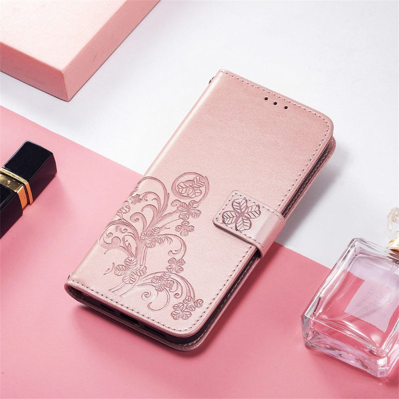 Load image into Gallery viewer, [With Card Slot] Samsung Galaxy S22/Plus/Ultra - Clover Pattern PU Leather Flip Wallet Series Stand Case
