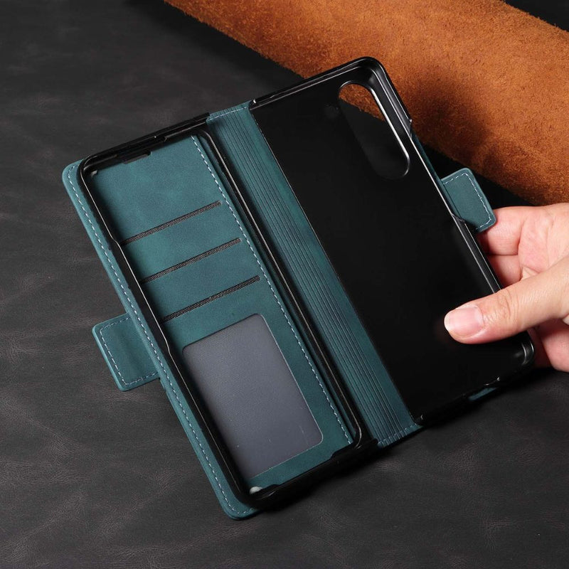 Load image into Gallery viewer, [With Card Slot] Samsung Galaxy Z Fold 5 5G (SM-F946B) - Business PU Leather Wallet Series Stand Case
