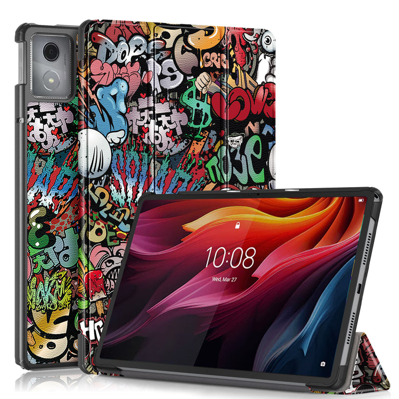 Load image into Gallery viewer, Lenovo Tab K11 Plus 11.45&quot; 2024 (TB352FU/XU) - Silicone Triple-fold Intelligent Sleep Stand Series Case

