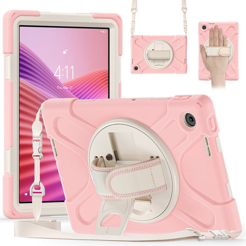Load image into Gallery viewer, [Built-in Stand] Lenovo Tab 10.1&quot; 2025 (TB311FU/TB311XU) - Kid Shockproof Heavy Duty Series Case With Shoulder Strap
