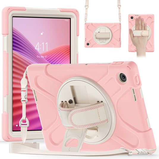 [Built-in Stand] Lenovo Tab 10.1" 2025 (TB311FU/TB311XU) - Kid Shockproof Heavy Duty Series Case With Shoulder Strap