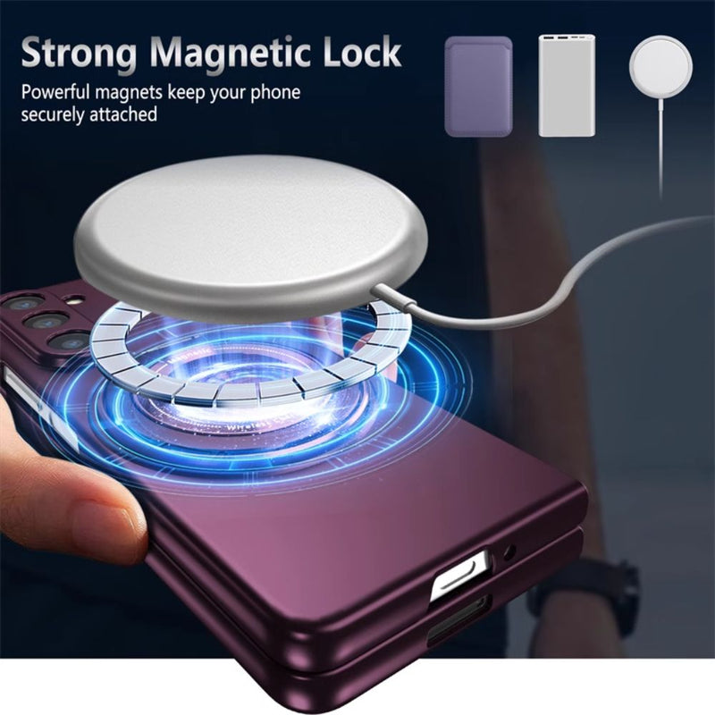 Load image into Gallery viewer, [Magsafe Compatible] Samsung Galaxy Fold 4 (SM-F936) - Wireless Charging 360-Degree Rotating Stand Series Case
