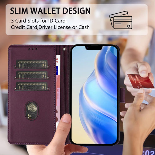 [With Card Slot] OPPO Reno 12 Pro 5G (CPH2629) - Fashion Smile PU Leather Wallet Series Stand Case With Lanyard