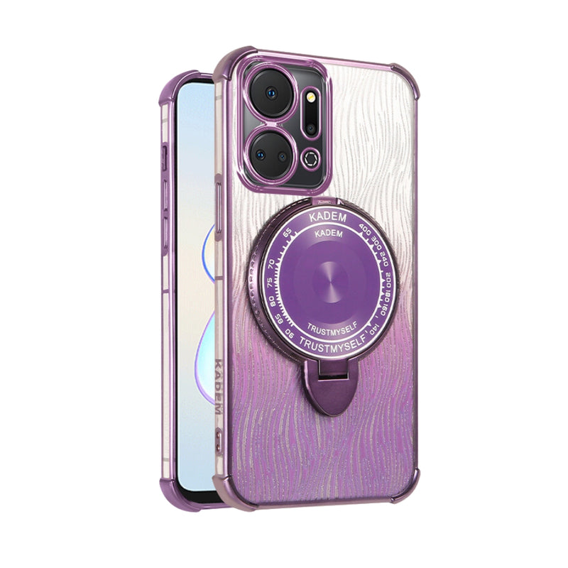 Load image into Gallery viewer, Motorola Moto Edge 50 Pro - Fashion Gradient Metal Frame Mirror Stand Series Case
