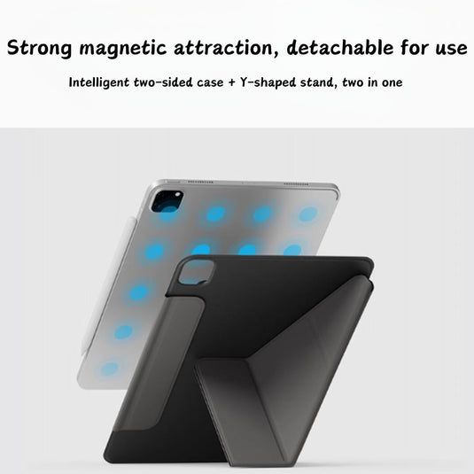 [With Pen Slot] Apple iPad Pro 12.9" (2021) - Smart Magnetic Adsorption Foldable Stand Series Case