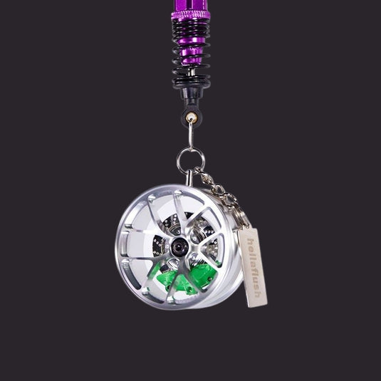 Q5T Wheel Hub Style Car Rearview Mirror Pendant Stylish High-End Vehicle Interior Accessory - i-Station Mobile Phone & Electronic Device Repair and Accessories