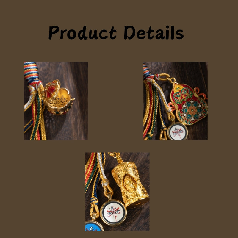 Load image into Gallery viewer, Handwoven Five-Way God of Wealth Thangka Car Hanging – Tibetan Knot Rearview Mirror Ornament for Car Interior Decoration - i-Station Mobile Phone &amp; Electronic Device Repair and Accessories
