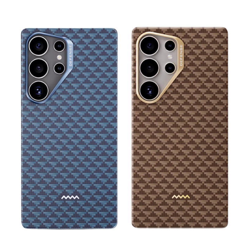 Load image into Gallery viewer, Samsung Galaxy S25 Plus/Ultra - Kevlar-source Braided Magnetic Carbon Fiber Pattern Luxurious Essential Stand Series Case
