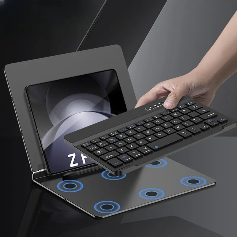 Load image into Gallery viewer, Samsung Galaxy Z Fold 5 / 6 - Bluetooth Wireless Keyboard Holder With Mouse and Capacitive Pen
