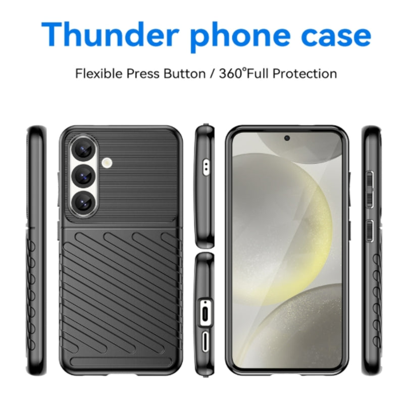 Load image into Gallery viewer, Samsung Galaxy S25/Plus/Ultra - Thunder Anti-fingerprint TPU Silicone Heavy Duty Series Case
