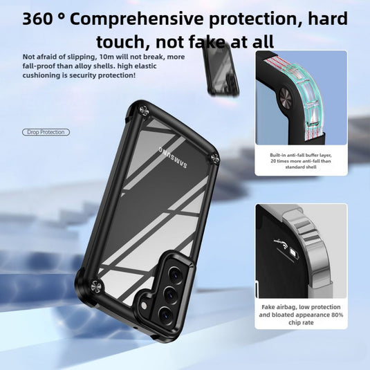 [Magsafe Compatible] Samsung Galaxy S25/Plus/Ultra - Transparent Drop Proof Heavy Duty Series Case