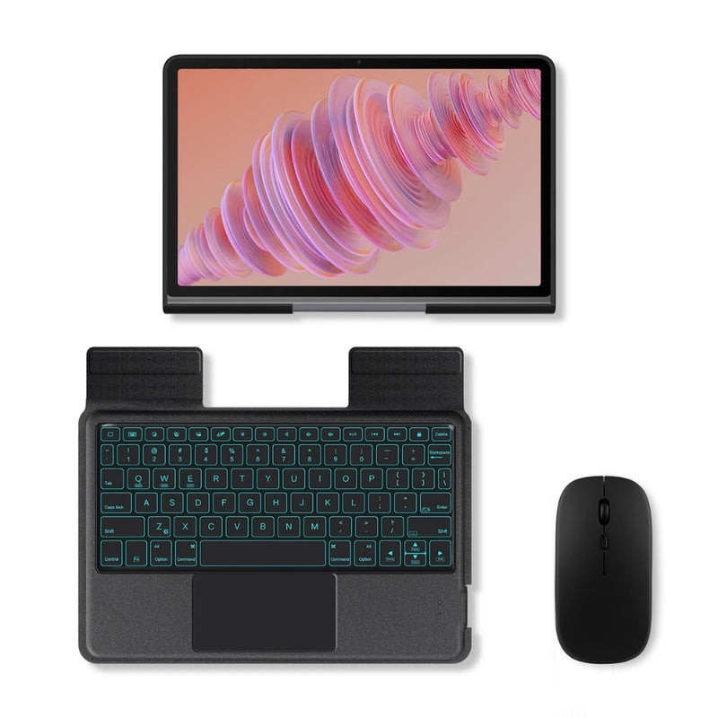 Load image into Gallery viewer, Lenovo Tab Plus 11.5&quot; 2024 (TB-351FU) - Black Detachable Magnetic Bluetooth Keyboard Case With Backlight and Touchpad

