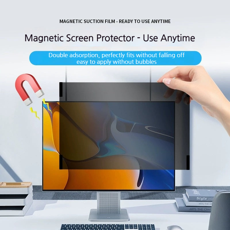 Load image into Gallery viewer, [Privacy] Magnetic 27-inch Easy-install PET Anti-spy Computer Monitor Screen Protector for iMac, Lenovo, Acer, Dell, Gigabyte, BenQ, HP &amp; Asus
