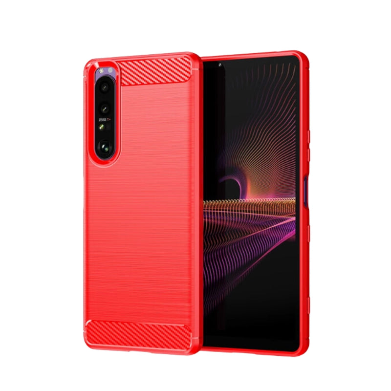 Load image into Gallery viewer, Sony Xperia 5 V - Drawing Series Carbon Fiber Shockproof TPU Heavy Duty Series Case
