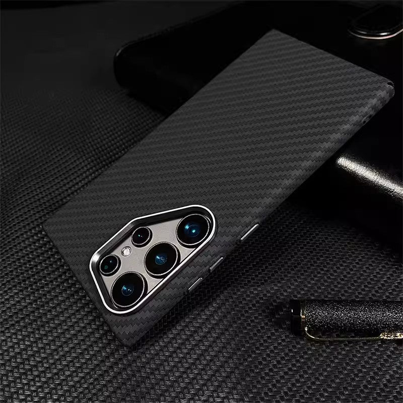 Load image into Gallery viewer, [Magsafe Compatible] Samsung Galaxy S24/Plus/Ultra - Kevlar Carbon Fiber Texture Shockproof Case
