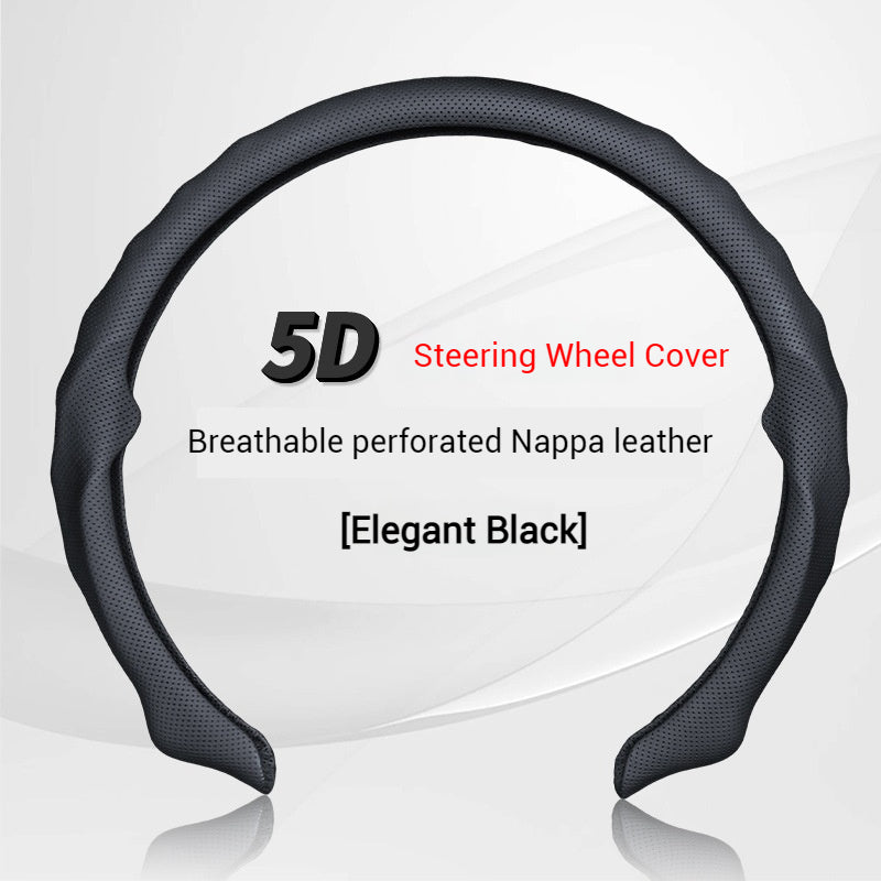 Load image into Gallery viewer, [38 CM] Universal 5D Car Steering Wheel Covers for All Seasons, Sporty Non-Slip Napa Leather with Perforated Breathable Design - i-Station Mobile Phone &amp; Electronic Device Repair and Accessories
