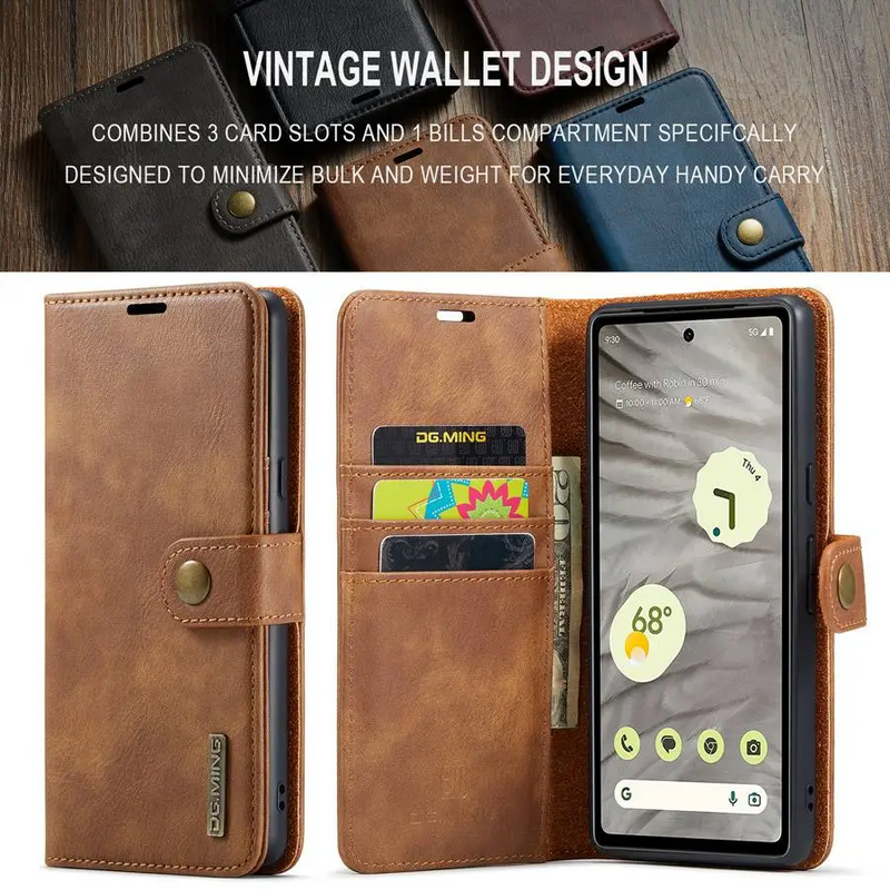 Load image into Gallery viewer, [Built-in Card Slot] Google Pixel 9/Pro/Pro XL Business-Style Premium Leather Flip Shockproof Wallet Series Case
