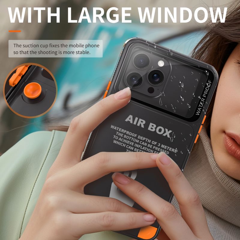 Load image into Gallery viewer, [Air Box][Up to 6.1 inch] - Universal Redpepper Full Covered Waterproof Heavy Duty Tough Armor Lifeproof Series Case
