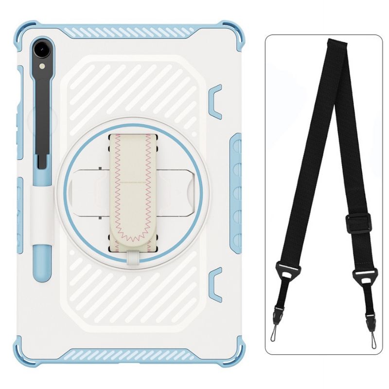 Load image into Gallery viewer, [Built-in Stand][With Pen Slot] Samsung Galaxy Tab S7/S8/S9/S9 FE 11” - 360 Degree Rotating Bracket Shockproof Case With Wrist &amp; Strap
