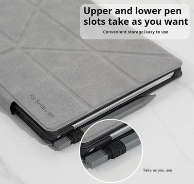 [Foldable] Microsoft Surface Pro 8 (1983) - Business Full Coverage Magnetic Flip Leather Case - i-Station Mobile Phone & Electronic Device Repair and Accessories