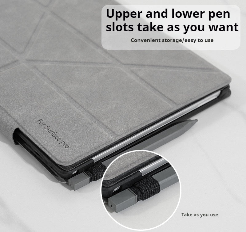 [Foldable] Microsoft Surface Pro 8 (1983) - Business Full Coverage Magnetic Flip Leather Case - i-Station Mobile Phone & Electronic Device Repair and Accessories