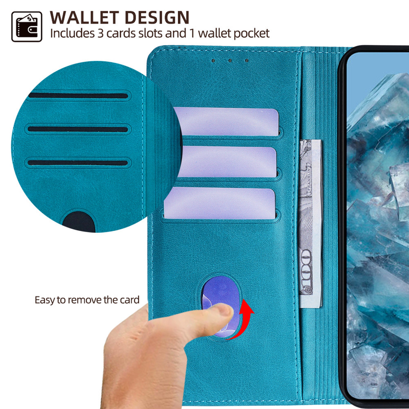 Load image into Gallery viewer, [With Card Slot] Google Pixel 10 Pro XL 5G Premium Leather Business Flip Cover Shockproof Wallet Case
